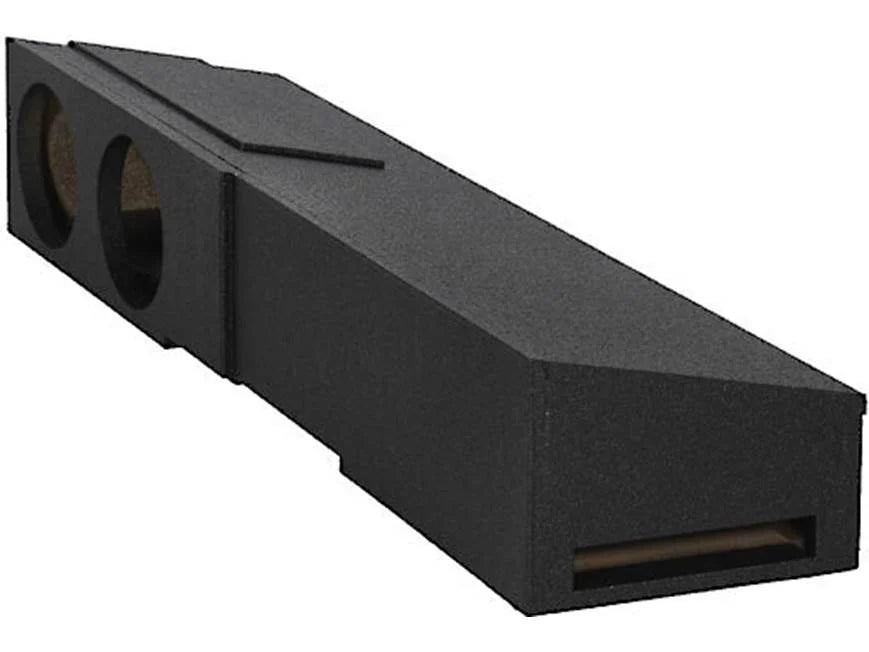 Dual 8" ported subwoofer enclosure - fits 2007-2025 Chevy Silverado and GMC Sierra Crew Cab trucks