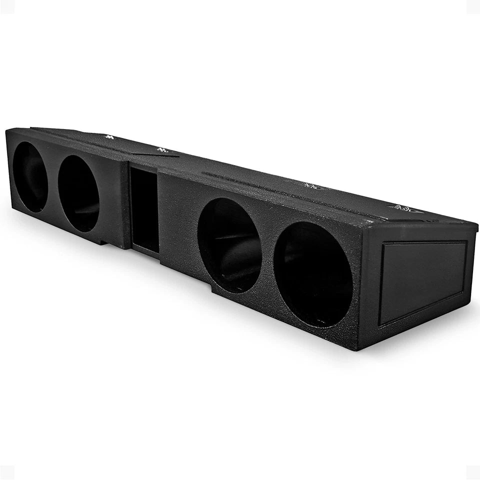 Quad 8" Sub Box - Chevy Silverado Crew Cab, GMC Sierra Crew Cab 2007-2025